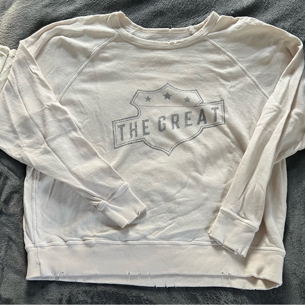 The Great. College sweatshirt, size 1